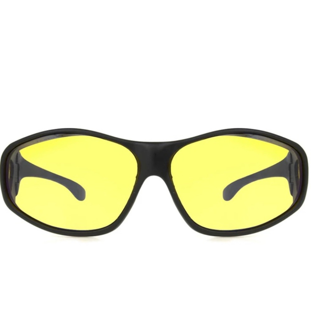 Foster Grant Black and Yellow Solar Shield Glasses